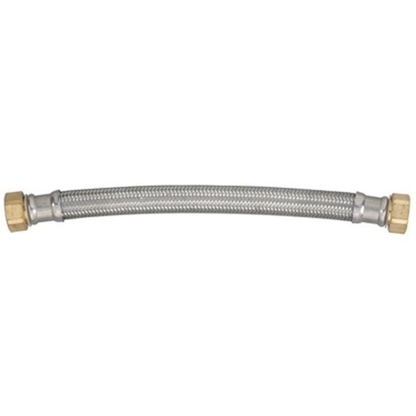 Homewerks 7213-12-34-1 0.75 Female Iron Pipe x 12 in. Stainless Steel Water Heater Connector 173311 - main
